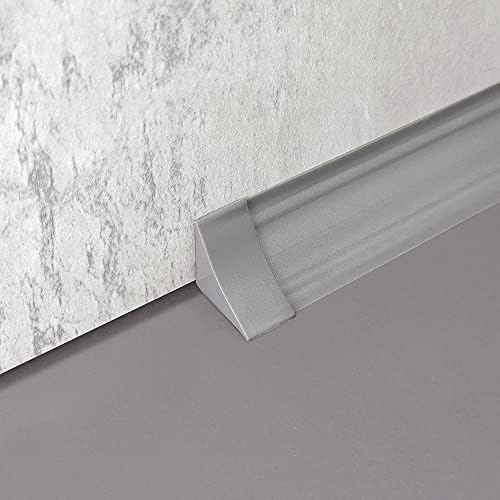 InstaTrim Corner & End Caps - Six Gray 3/4" Wide Caulk Strip Corner and End Pieces - Finishing Caps for Corners & Exposed Ends - Paintable