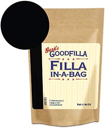 GoodFIlla Ebony, 4 oz, Wood and Grain Filler powder, Stainable, Paintable, Sandable, Versatile | Zero Waste