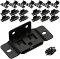2-in-1 Snap in Locking Insert Brackets 20 Pack - L-Shaped 90° Angle Bracket