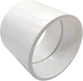 4" PVC Pipe Fitting Coupling Connector Adapter Pipe Fitting Slip (Socket x Socket) Schedule 40 White Color