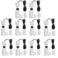 Generic SS2 Float Switch 3/4 inch L Shape This Water Float Switch is a Versatile and Reliable Device That can be Used in Various HVAC Applications and Around The House for DIY. ECWB (10 Pack), White