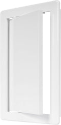 6" x 10" White Plastic Access Panel. Service Shaft Door Panel. Plumbing, Electricity, Heating, Alarm Wall Access Panel for Drywall. Bathroom Services Access Hole Cover. (6" x 10")