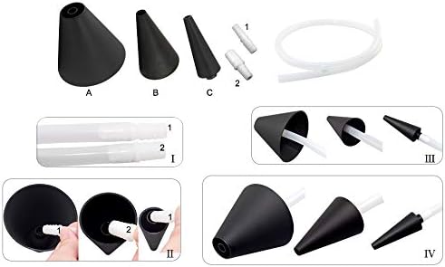 Exhaust Cone, Smoke Machine Leak Detector Exhaust Intake Boot Adapter Diagnostics for Automotive Smoke Testers