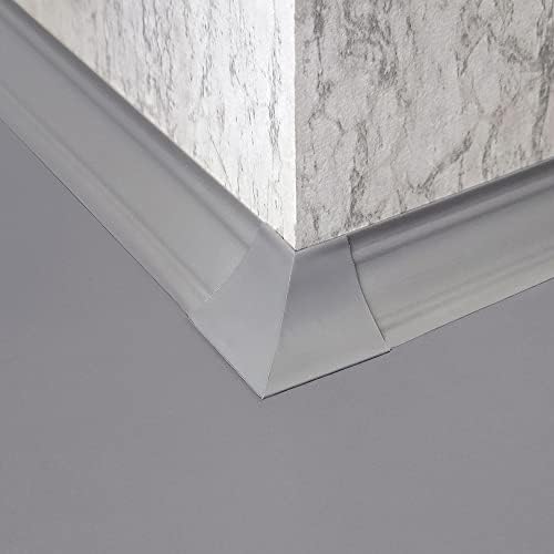 InstaTrim Outside Corners - 10 Gray 3/4" Wide Caulk Strip Outside Corner Pieces - Trim for Outside Corners - Paintable