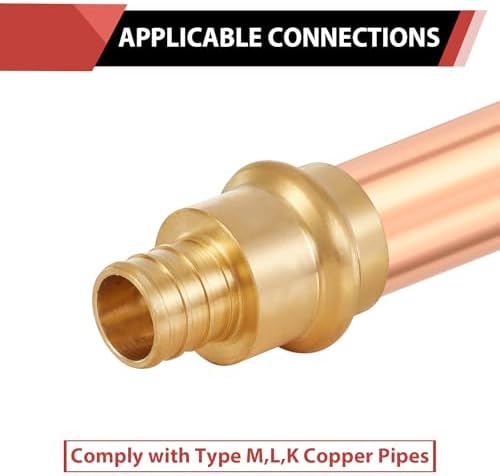 20 Piece EFIELD 3/4" Copper Press x 3/4" PEX Crimp Coupling Brass Adapters