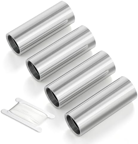 TAISHER 4Pcs 304 SS Nipple Cast Pipe Fitting, 1" NPT Female, 6" Length
