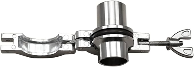 SHERICH KF16 Flange Size NW16 Aluminum Wing Nut Clamp with O-shaped Aluminum Core Ring Fluororubber Ring Kit, Vacuum Connector (KF-16)