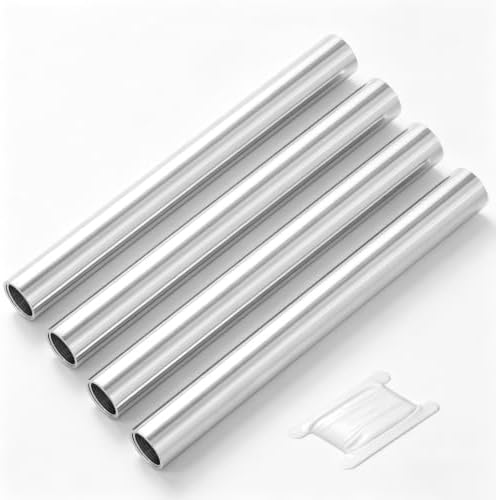 TAISHER 4Pcs 304 SS Nipple Cast Pipe Fitting, 1/4" NPT Female, 10" Length