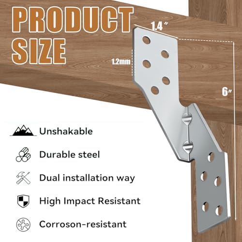 30 Pack Left Size Hurricane Straps Tie Brackets