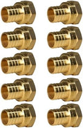10 Pack XFITTING 1" Pex x 3/4" Female Adapter, Barb Crimp FNPT