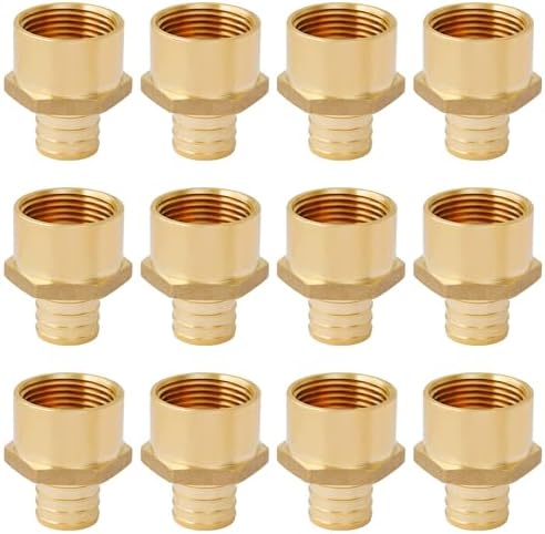 SUNGATOR 12-Pack 1" PEX to 1" Female NPT Adapter Fittings