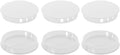 uxcell 6Pcs Plastic Hole Plugs, 60mm(2-3/8") Flush Type Panel Plugs, Round Snap Knockout Locking Plugs for Furniture Insert End Caps Panels, White