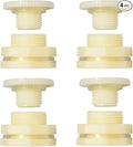 Quickun 1-1/4" ABS Bulkhead Water Tank Connector Adapter Fitting Thru-Bulk Pipe Fitting (Pack of 4)