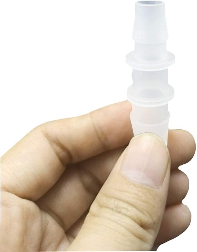 1/2" to 3/8" Hose Barb Reducer Pipe Fittings Adapter, Plastic Joint connector Splicer Mender for Aquarium Household Transport Fuel Gas Liquid Air (Pack of 4)