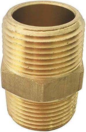 Brass Pipe Fittings, NPT Tee, Hex Head, Hex Nipple, Hex Coupling, 90 Degree Barstock Forged Elbow, Air Hose Fittings, 1/8" 1/4" 3/8" NPT Brass Fittings Kit, for Up to 1200PSI