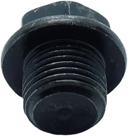 M16X1.5 Plug Metric Male Thread Hex Head Pipe Plug with Flange Black Carbon Steel Fitting for Terminate Pipe Ends 2 Pcs