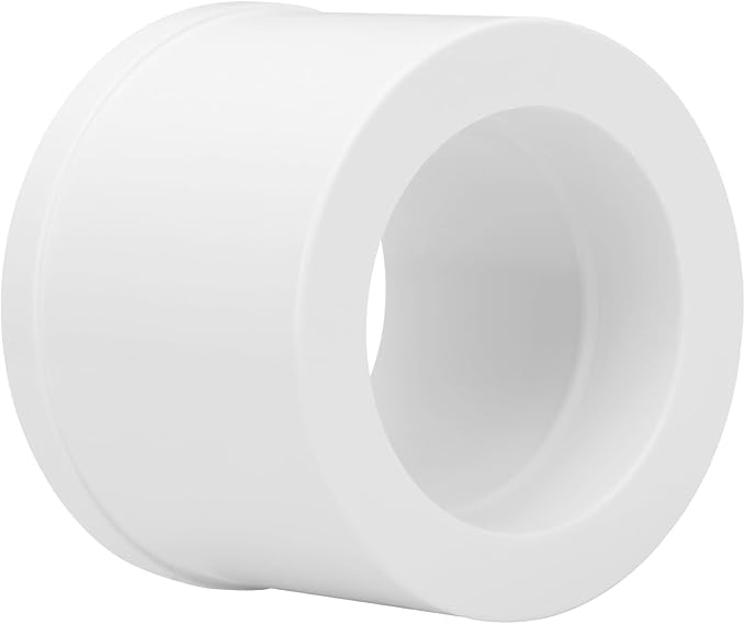 10Pack 1-1/2"x 1" PVC DWV Reducing Bush Adapter Pipe Fitting SCH40 PVC Reducer Bushing (Socket x Socket) PVC Pipe Reducing Bushing Fitting for Home Sewer Plumbing