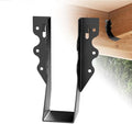 25 pcs 2x6 Joist Hangers Black 18 Gauge Face Mount Joist Hangers , 2x6 Brackets Fits Truss Connectors,Rafter Brackets for Floor Deck and Ceiling Joists Q235B Steel Black Powder Coated