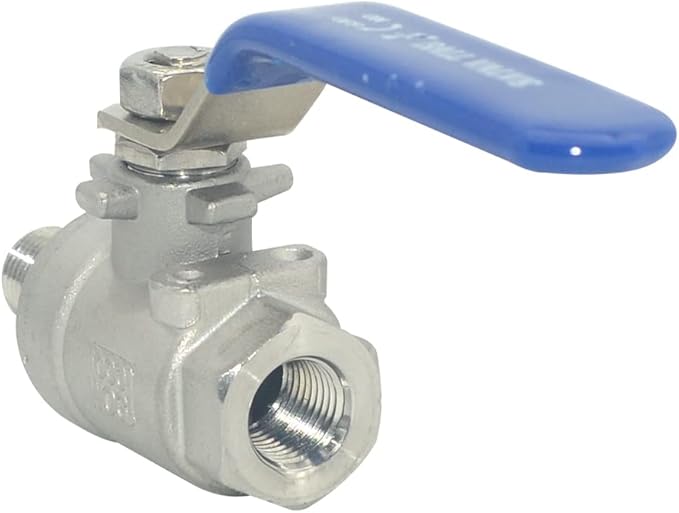 DAN SPEED Full Port Ball Valve Male x Female S304 Stainless Steel Heavy Duty for Water, Oil, and Gas,1000WOG (1/4inch)
