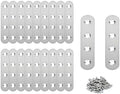 20PACK 3INCH X 0.6INCH Stainless Steel Straight Flat Bracket Repair Plate Brace,Mending Joining Plates for Wood, Board, Bed Frame, Furniture & Shelves,with Screws
