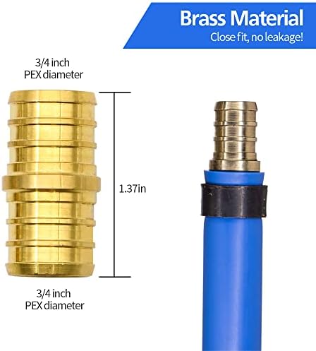 20pcs 3/4" Brass PEX Fittings Combo with Tees"T", Elbows, Couplings