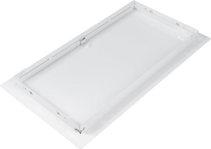 8x16 Inch White Access Panel – Metal Rectangular Wall & Ceiling Access Door for Plumbing Electrical HVAC – Easy Install Indoor Panel for Drywall, Home Improvement and Maintenance