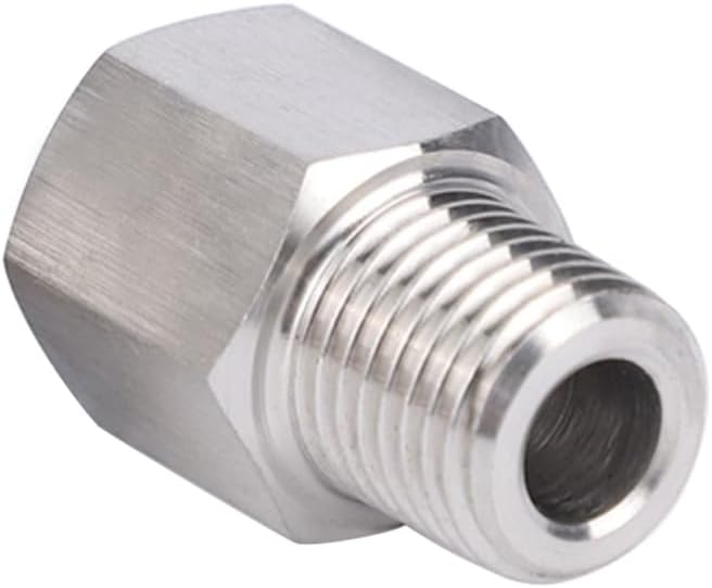 Stainless Steel 304 1/2" NPT Female x M27*1.5 Male Thread Adapter Metric Convert NPT Pipe Fiiting 1pc