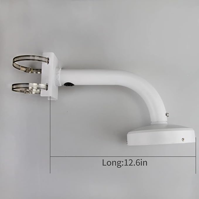 Dome Camera Universal Heavy-Duty Outdoor Security Camera Pole Mount Bracket Universal Security Camera CCTV Security Camera Mount Bracket (1 Pack)(30mm-200mm)