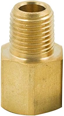 MeiChi 64pcs Brass Pipe Fitting Assortment Kits Hex Head Plug + Reducing NPT Adapter + Reducer Bushing + Hex Nipple + Hex Coupling for 1200 PSI
