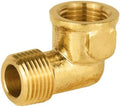 5Pcs EFIELD 3/8"MNPT X3/8"FNPT 90 Degree Barstock Street Elbow(NPT120-5)