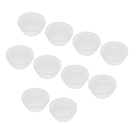 MECCANIXITY 20Pcs Snap Rubber Grommet Plug Mount Dia 11mm ID 8mm Narrow Groove Width 2mm Seal Anti-Scratch for Electrical Box Cable Pipes Transparent