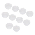 MECCANIXITY 20Pcs Snap Rubber Grommet Plug Mount Dia 10.5mm ID 7.5mm Narrow Groove Width 2mm Seal Anti-Scratch for Electrical Box Cable Pipes Transparent