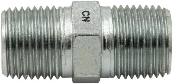 1-1/4" NPTF Male x 3/4" NPTF Male Hex Nipple Fitting Joiner/Adapter Union for Pipe Thread | 5404-20-12
