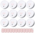SITERLINK Smoke Detectors Replaceable Battery,GS509A-2NCDR 12pack