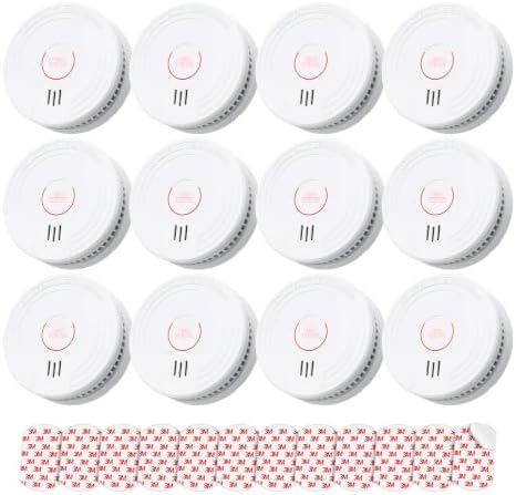 SITERLINK Smoke Detectors Replaceable Battery,GS509A-2NCDR 12pack