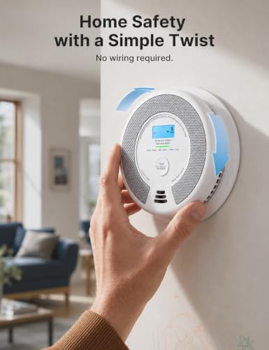 X-Sense Smoke Detector Carbon Monoxide Detector Combo, SC07, 5-Pack