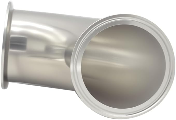 Sanitary Ferrule Elbow 90 Degree 76mm Pipe PD 3" Ferrule Tri Clamp