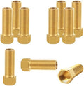 WOPPLXY 10 PCS Brass Pipe Fittings, 1/2" Female to 1/2" Male Pipe Longer Fitting Converter Adapter, Brass Extension Pipe Nipple Connector(Length 2.8 Inch/70 mm)