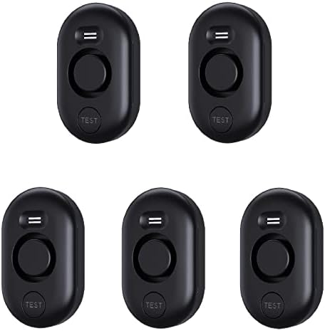 Water Leak Detector Sensor Alarm: Home Water Flooding Monitor Smart Sink Overflow Monitoring Adjustable Wet Moisture Alert Pipe Leakage Drip Detection Warning for Basement Floor (5 Sensor)