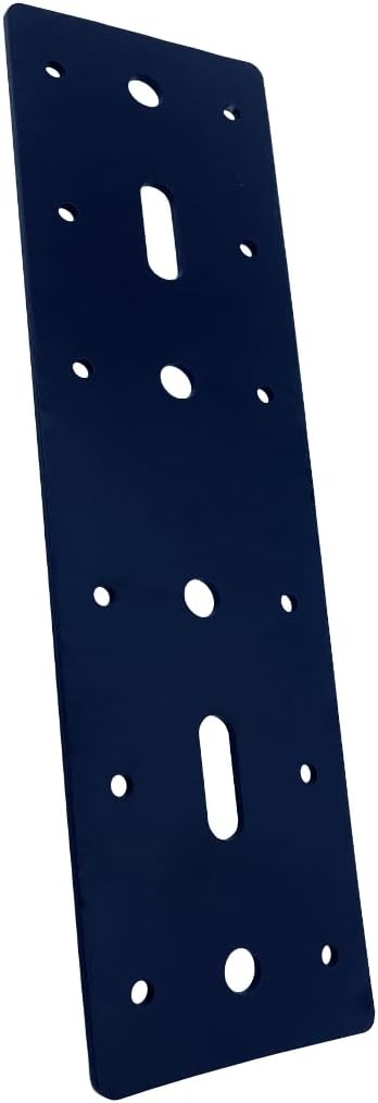 2PCS 11" X 3" Straight Steel Flat Plate,Heavy Duty Mending Plate Joining Connecting Brackets, I Strap Metal Plate.Fit 4x4,6x6 for Repair House,Furniture,Pavilion,Straight Flat Plate for tress framing