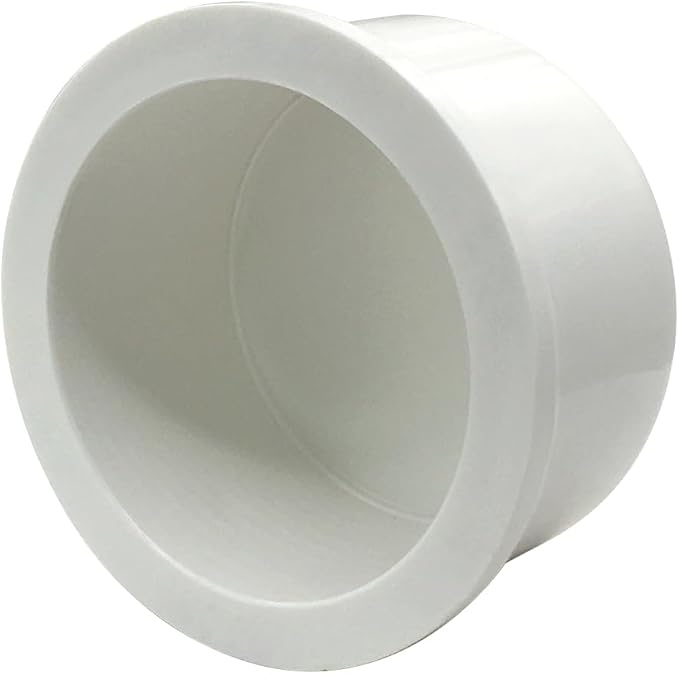 5PCS 1-1/2 Inch PVC Pipe End Cap Plug Adapter Pipe Fittings Slip Schedule(SCH) 40 for DIY Garden Shelf Home Industrial