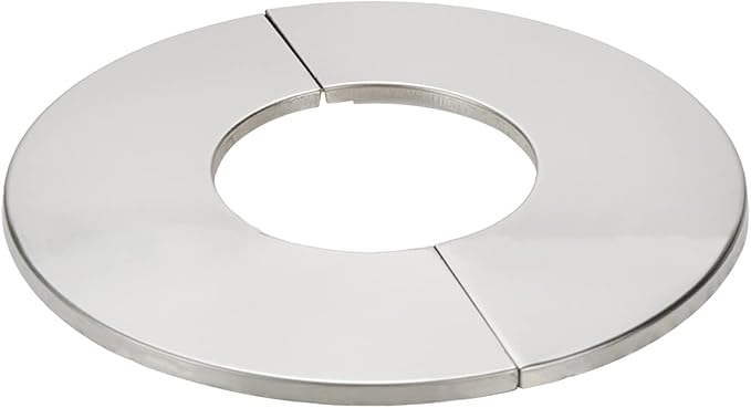 Wall Split Flange, Stainless Steel Round Escutcheon Plate for 2.4"/61mm Diameter Pipe, Pack of 4