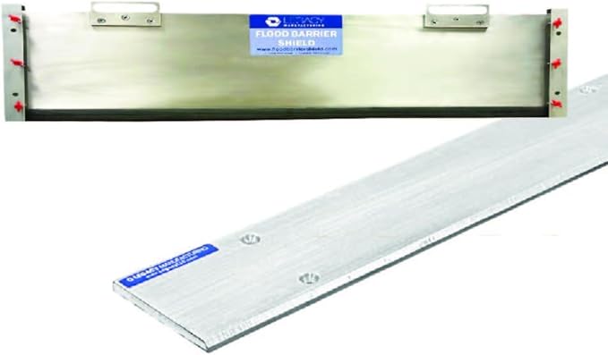 2 in 1 Bundle - Inside Mount Door Flood Barrier Shield (5027MA) + Door Flood Barrier Threshold (319MA), Size:(10'' x 48'')