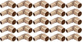 SharkBite 1/2 x 3/4 Inch Crimp 90 Degree Reducing Elbow, Pack of 25, Brass Plumbing Fitting, PEX, PE-RT, UC274LF