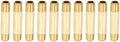 PATIKIL 1/4" x 1/4" NPT Male Brass Pipe Fitting Long Nipple, 10Pcs 3" Long Straight Pipe Fitting Connector Extender for Fuel, Air, Water, Oil, Gas System Connection, 1200PSI