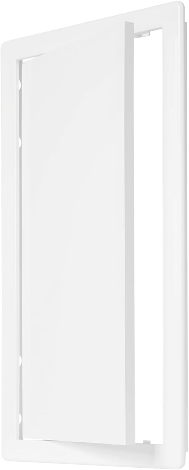 8" x 16" White Plastic Access Panel. Service Shaft Door Panel. Plumbing, Electricity, Heating, Alarm Wall Access Panel for Drywall. Bathroom Services Access Hole Cover.