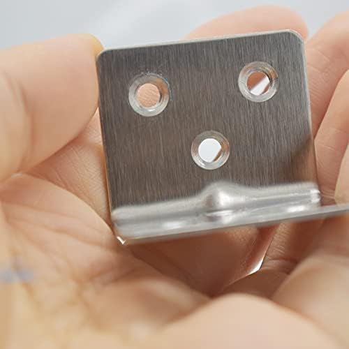 80Pcs 1.2”x1.2”Stainless Steel Corner Bracket 1.5”Wide Small Angle Bracket