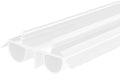 36" Kerf Slide-in Double Bulb Seal Weatherstrip Door Bottom – Durable Seal for Energy Efficiency & Draft Protection (White)