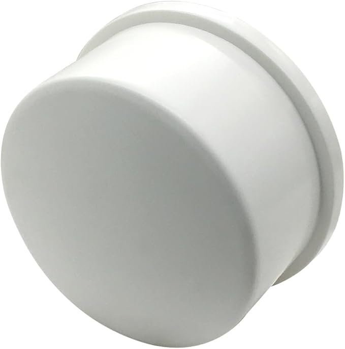 2PCS 2 Inch PVC Pipe End Cap Plug Adapter Pipe Fittings Slip Schedule(SCH) 40 for DIY Garden Shelf Home Industrial