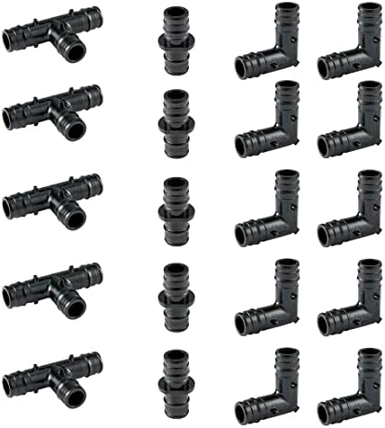 20Pcs EFIELD 1/2"Poly PPSU PEX-A Expansion Fitting Bundle(PPSU1960044-20)